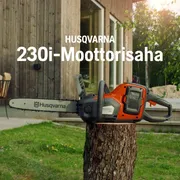 Husqvarna 230i. Pitkä hyväntekeväisyyselokuva Moottorisaha 230i Työkaluton 16x9 FI