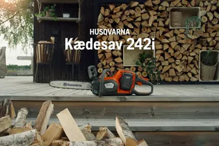 Husqvarna 242i med batteri og oplader. Funktionsfordel motorsav 242i DK