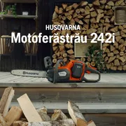 Husqvarna 242i cu acumulator și încărcător. Beneficiu de funcționalitate Chainsaw 242i Tool fără RO
