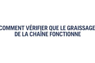 How to check that chain lubrication works Chainsaws 27s 16:9 FR