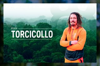 A person with blurred face standing in front of a forest backdrop, with the name 'Ryan Torcicollo' displayed.