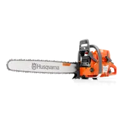 Side view of a Husqvarna chainsaw with TechLite bar.