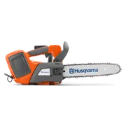 富世华T536Li XP®. 带有明显品牌的 Husqvarna 富世华链锯的侧视图。
