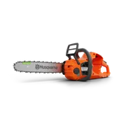 Husqvarna 435i. Side view of a Husqvarna chainsaw with a visible chain and ergonomic handle.