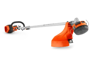 Husqvarna MAX Combi Switch + String Trimmer 330iKL without battery and charger. Side view of a Husqvarna string trimmer showcasing its cutting head and ergonomic handle.