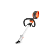 Side view of a Husqvarna battery-powered garden tool with ergonomic handle.