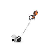 Side view of a Husqvarna battery-powered edger with ergonomic handle.