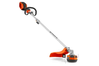 Husqvarna MAX Combi Switch + String Trimmer 330iKL without battery and charger. Side view of a Husqvarna battery-powered grass trimmer.