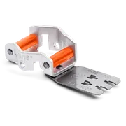Front view of a woodworking tool with measurements for hard and soft wood.