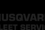 Logo Husqvarna Fleet Services z ikoną fali sygnałowej.