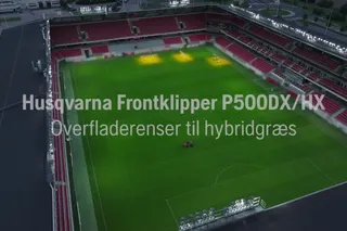 Husqvarna P 520DX ekskl. klippebord. Husqvarna Front mower P500DX Hybrid Turf Dethatcher attachment 16x9 DK
