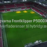 Husqvarna P 520DX ekskl. klippebord. Husqvarna Front mower P500DX Hybrid Turf Dethatcher attachment 16x9 DK