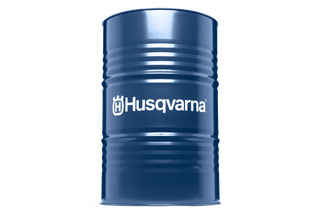Вид спереду на фірмову бочку Husqvarna.