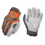 Vue de face et de dos des gants de protection Husqvarna, mettant en valeur le design et les détails des matériaux.