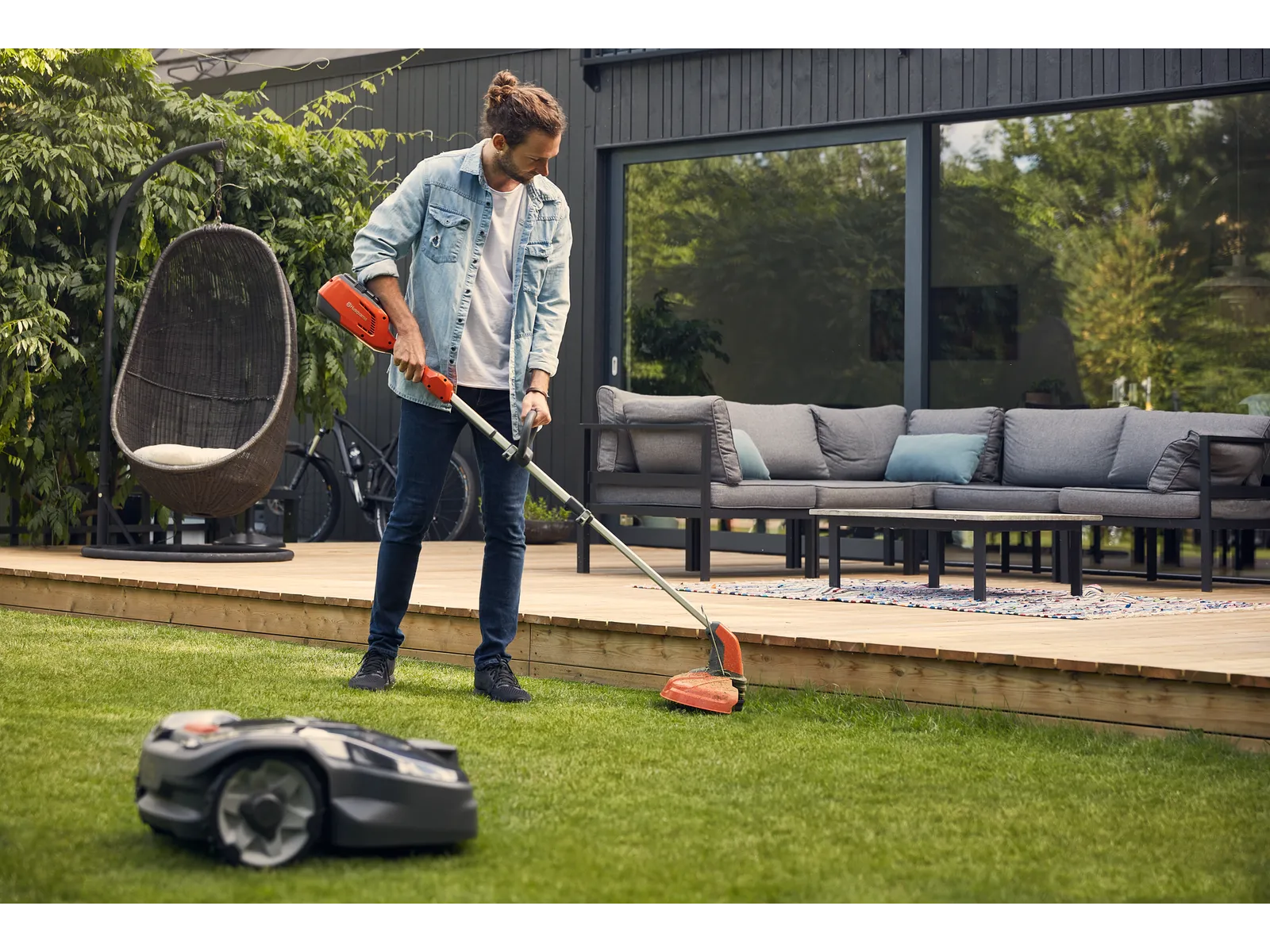 バッテリー式草刈り機 オレンジ/グレー 各種バッテリー製品のご紹介 | Husqvarna JP