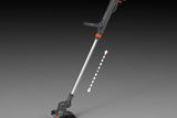 Studio image of a garden trimmer with ergonomic handle and cutting head.