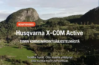 Husqvarna X-COM Active, kypäräkiinnitys. X-COM Active testimonial FI