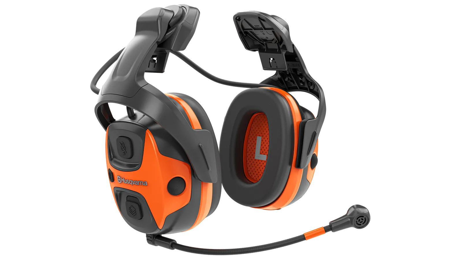 Husqvarna X-COM Active, helmet mount Ear Defender | Husqvarna US