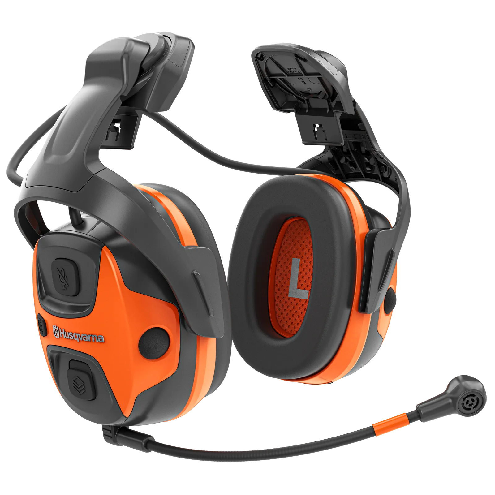 Husqvarna X-COM Active, helmet mount Ear Defender | Husqvarna US