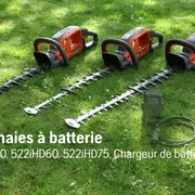 522iHD & 522iHDR, Hedge trimmer range, Battery, Features and benefits 16x9 FR