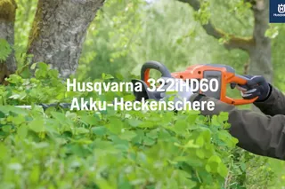 Features and how to use Husqvarna 322iHD60 Hedge trimmer 84sec 16x9 DE