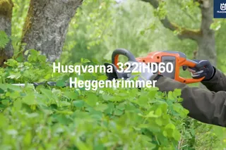 Features and how to use Husqvarna 322iHD60 Hedge trimmer 84sec 16x9 NL