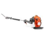 Vue latérale d’un taille-haie Husqvarna à portée étendue.