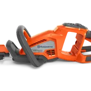 Side view of a Husqvarna Hedge Master hedge trimmer showcasing its ergonomic handle.
