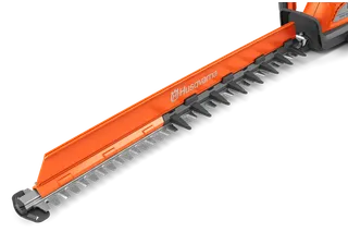 Side view of a Husqvarna hedge trimmer blade.