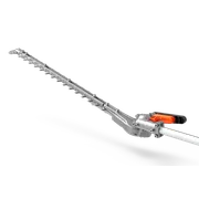 Husqvarna HTF52D Hedge Trimmer Attachment. Imagen de estudio de un cortasetos con hoja y mango visibles.