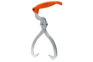 Side view of a Husqvarna lifting tong with ergonomic handle.