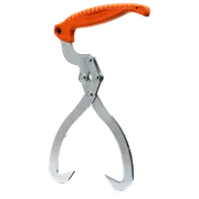 Side view of a Husqvarna lifting tong with ergonomic handle.