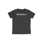 Vooraanzicht van een t-shirt met Husqvarna-branding.