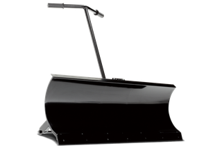 Edestä view kahvallisesta lumiauran kiinnikkeestä.