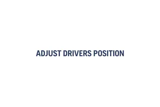 How to adjust the driver's position, Riders 36s 16:9 MASTER