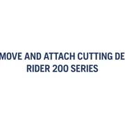 How to attach and remove the cutting deck, R 200-series 2m40s 16:9 MASTER
