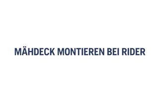 How to mount cutting deck R 316Ts AWD 1m28s 16:9 AT