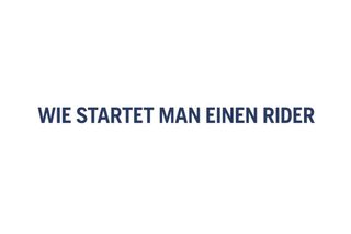How to start your Rider R 316Ts AWD 58s 16:9 AT