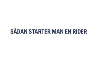 How to start your Rider R 316Ts AWD 58s 16:9 DK