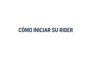 How to start your Rider R 316Ts AWD 58s 16:9 ES