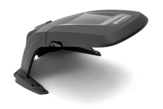 Side view of a Husqvarna robotic lawn mower cover.