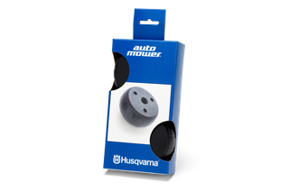 Packaging of Husqvarna Automower replacement wheels.