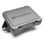 Top view of a Husqvarna product casing with branding.