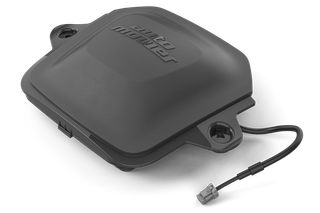 Set ovenfra af et Automower-ladestationsdæksel med et tilslutningskabel.