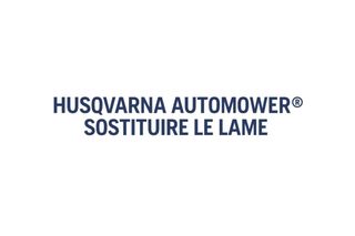 How to REPLACE BLADES AUTOMOWER 1m10s 16:9 IT