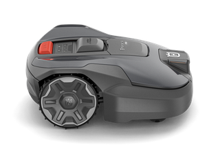 Husqvarna Automower® 312V Robotmaaier met zichtbaar wiel en bedieningspaneel, gemarkeerd als concept.