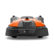 Газонокосарка Husqvarna Automower® 580 EPOS.® Вид спереду на роботизовану газонокосарку з елегантним дизайном.