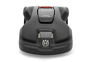 Vue de face d’un robot tondeuse Automower® 305 Husqvarna.