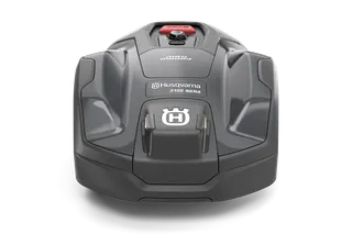 Vorderansicht eines Husqvarna Automower®® 310E NERA Mähroboters.