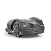 Seitenansicht eines Husqvarna Automower®® 310E NERA Mähroboters für automatisiertes Grasmähen.